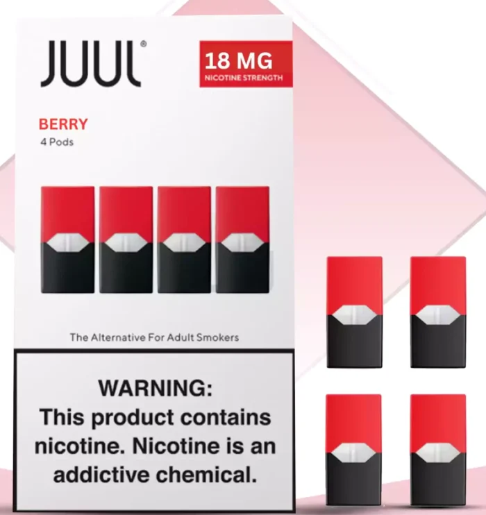 JUUL Berry Pods 18MG 4Pc/Pack - Image 1